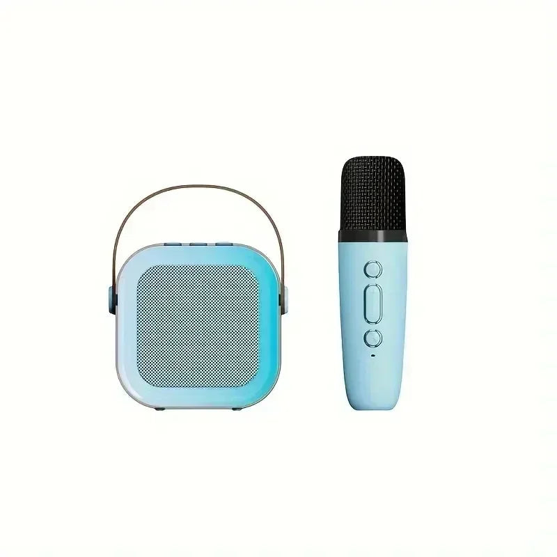 XIKCU Karaoke Machine With 2 Wireless Microphones Portable Wireless RGB Lights Gift Speaker Set Home Karaoke For Party Birthday