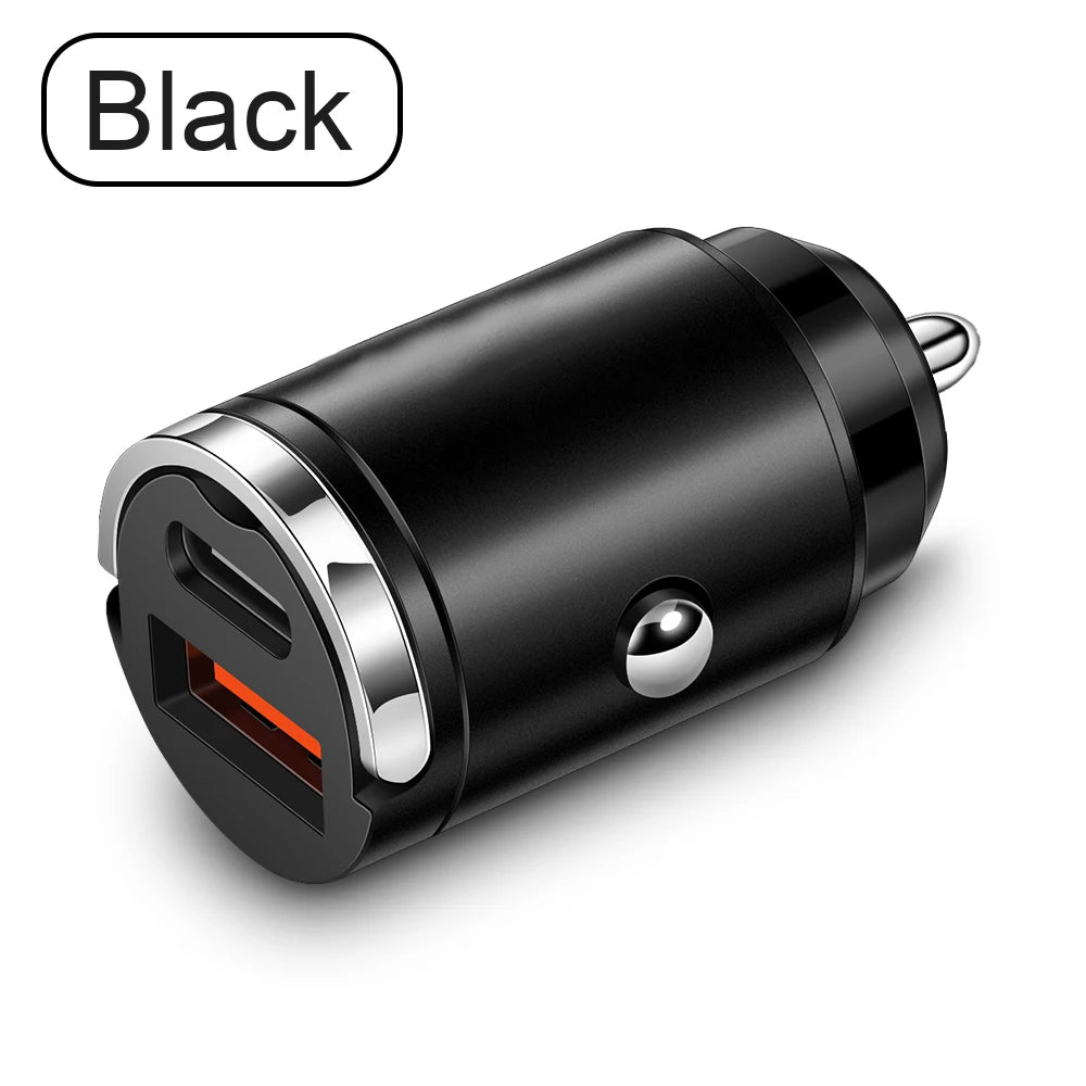 100W PD USB Car Charger Lighter Fast Charging for iPhone QC3.0 USB Type C Car Phone Charger Adapter for Xiaomi Samsung Huawei