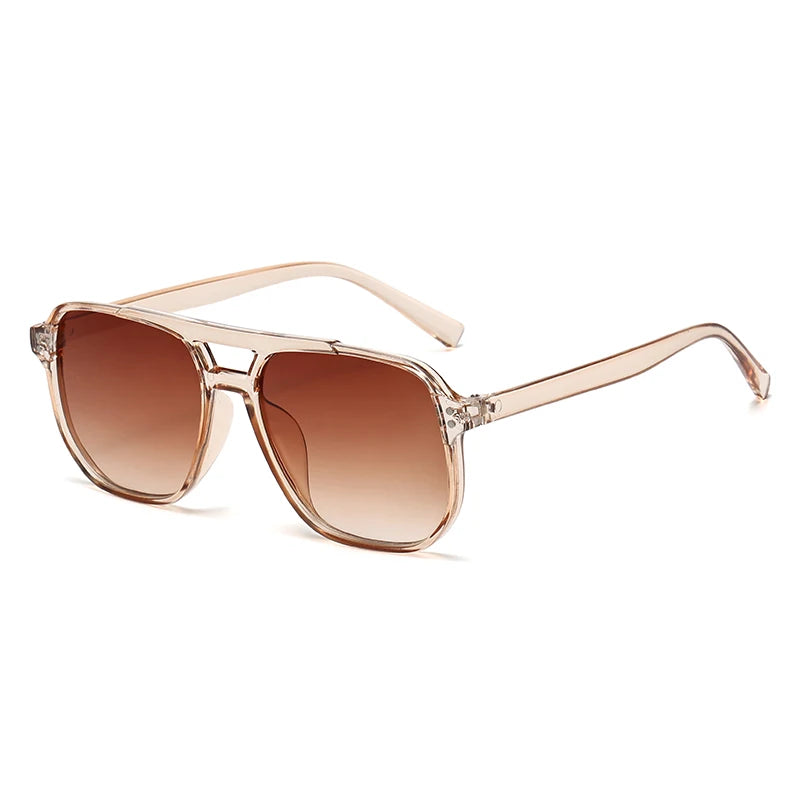 Vintage Men Women Big Sunglasses Men Square Shades Brand Designer Unisex Sun Glasses Black Lense Male Female Sunglasses UV400