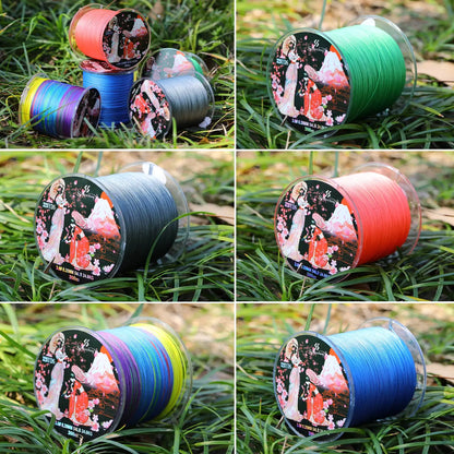 Sougayilang 300M 8 Strands Braided Fishing Line Multifilament Japan Fishing Lines X8 Fishing Line Braided Wire Bass Carp Fishing