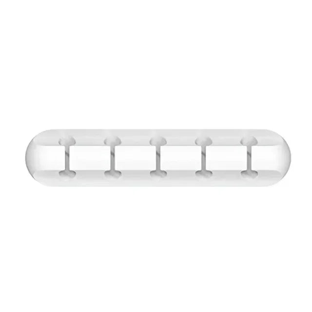 VIKEFON Cable Cord Wire Organizer Silicone USB Cable Winder Management Clips Self Adhesive for Mouse Keyboard Headset For iPhone