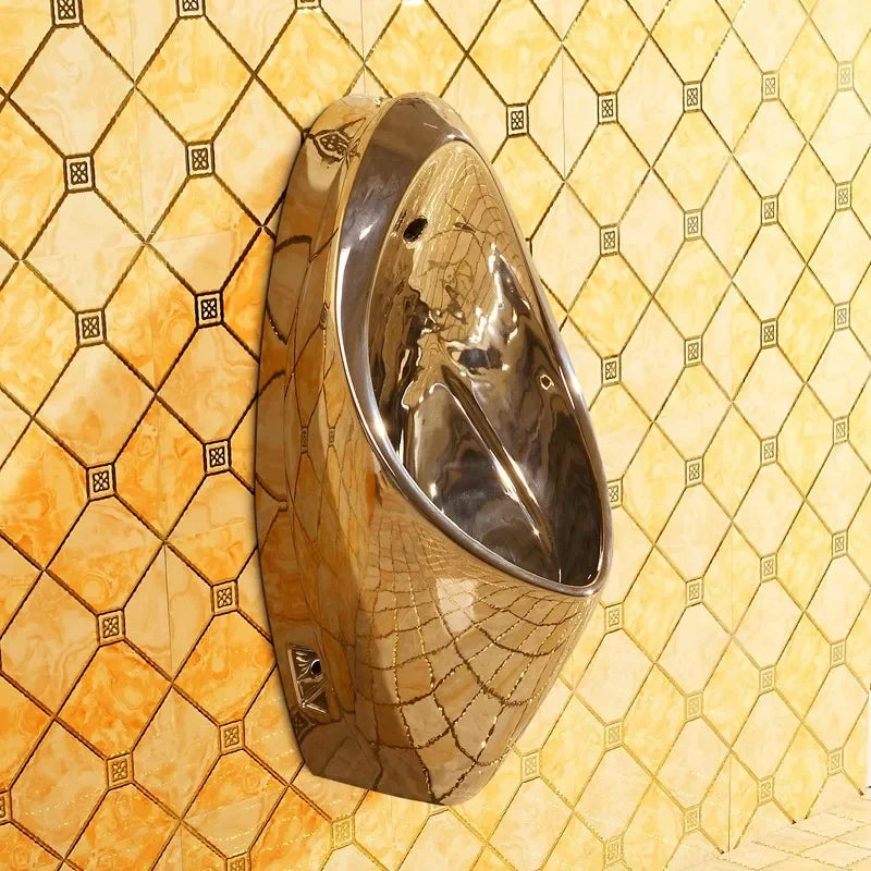 Wall-mounted silver urinal Automatic induction Wall-mounted urinal Silver urinal deodorant