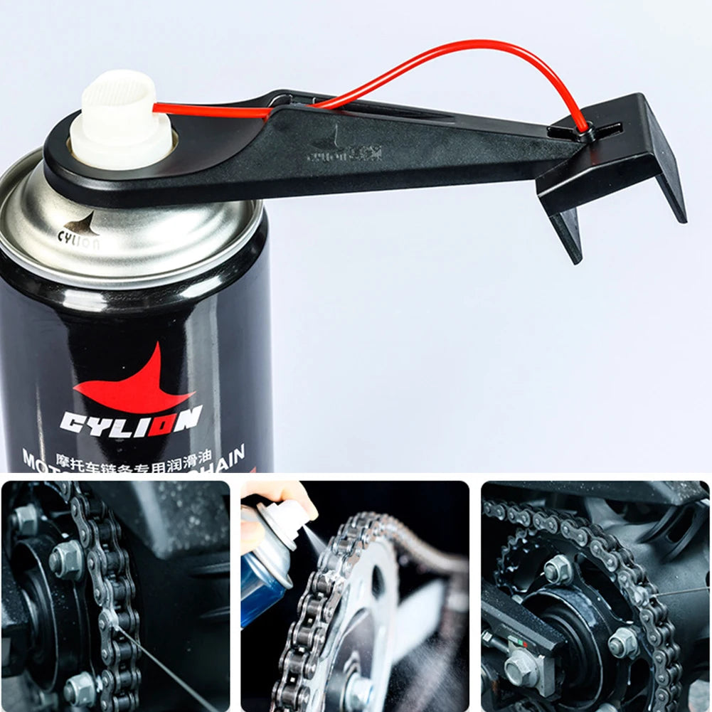 1/2/3 Set Motorcycle Chain Oiler Spray Gear Mess-Free Motorcycle Chain Lube Applicator Moto Chains Cleaner Maintenance Tool