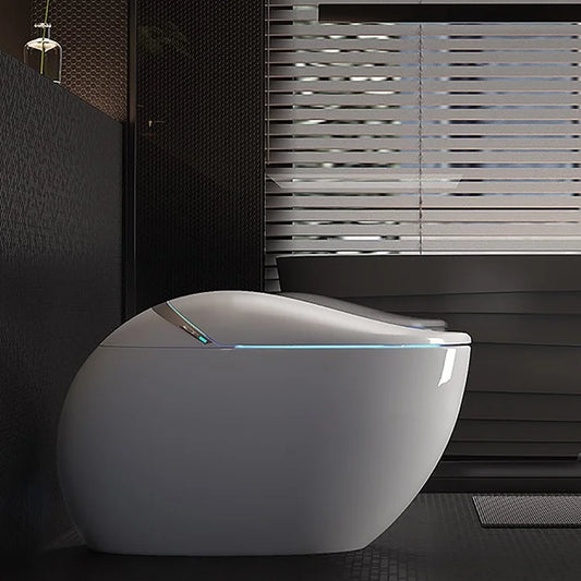 Weishi Li Smart Toilet Creative Personality Space Capsule Design No Water Pressure Limitation Integrated S-Trap Included