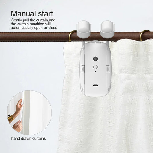 Zigbee Smart Curtain Driver Robot For Roman I Type U Type Curtains Track Alexa Google Home Works with Tuya