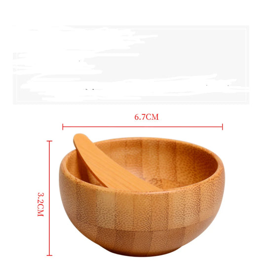 1/2/3Pcs DIY Facial Mask Kit for Women Face Mask Bamboo Bowl Mixing Stick Spoon Scraper Cosmetic Self-made Beauty Skin Care Tool