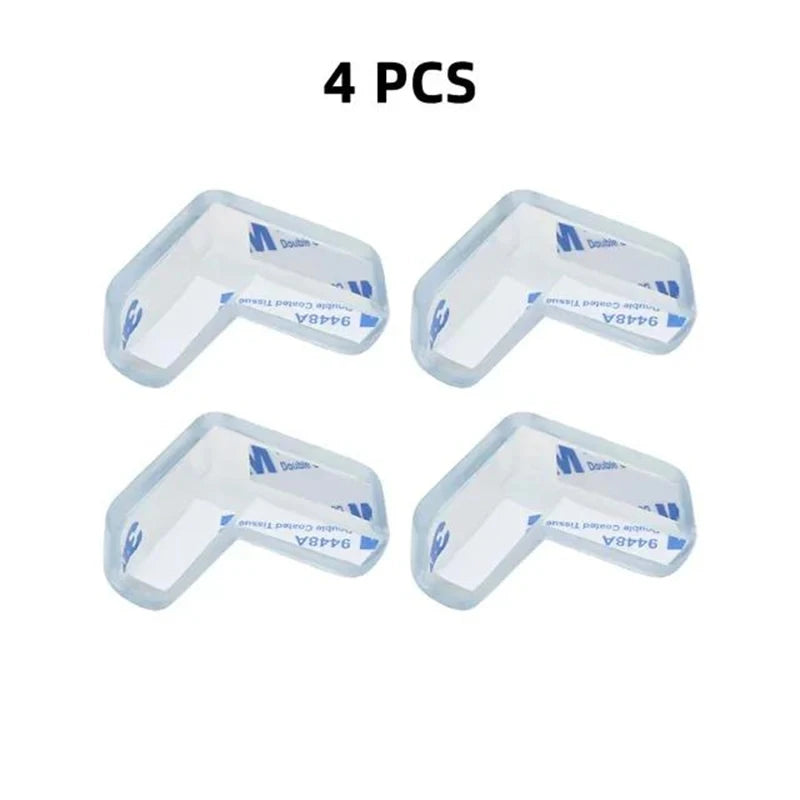 4pcs/8pcs/12pcs Children Baby Safety Silicone Protector Table Corner Edge Protector Child Anti-collision Edge Protector