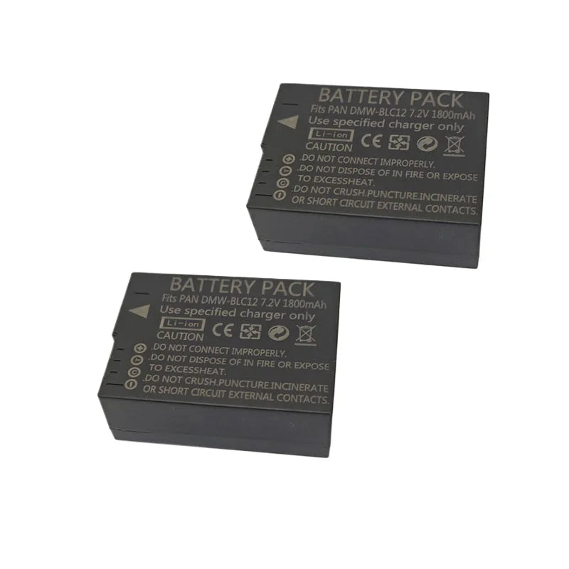 DMW-BLC12 DMW-BLC12E High Quality Camera Battery for Panasonic DMC-GH2S FZ3 G95 G85 G80 G5 G6 G7 GX8 FZ200 FZ300 FZ2500 FZ1000