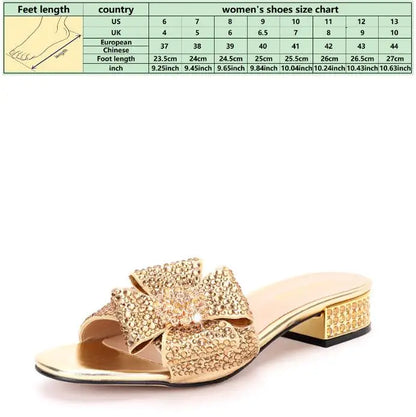 Women's Large Size Low Heel Flats 38 To 44 Cross-border New Diamond Crystal Wedding Party Banquet Shoes Handbags Luxury Designer