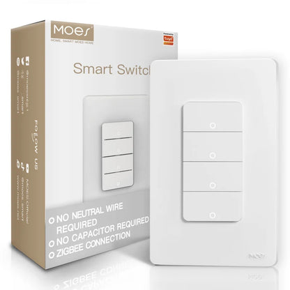 Tuya smart ZigBee button switch-universal for single & zero fire, with app, timing & voice control