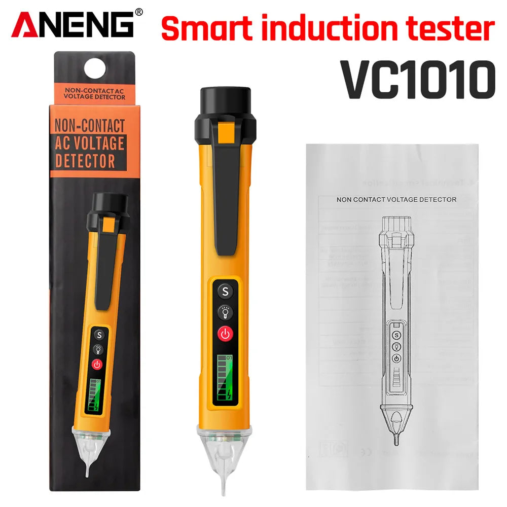 ANENG VC1010 Digital Smart AC/DC Voltage Detectors Non-Contact Tester Pen Meter 12-1000V Current Electric Sensor Test Pencil