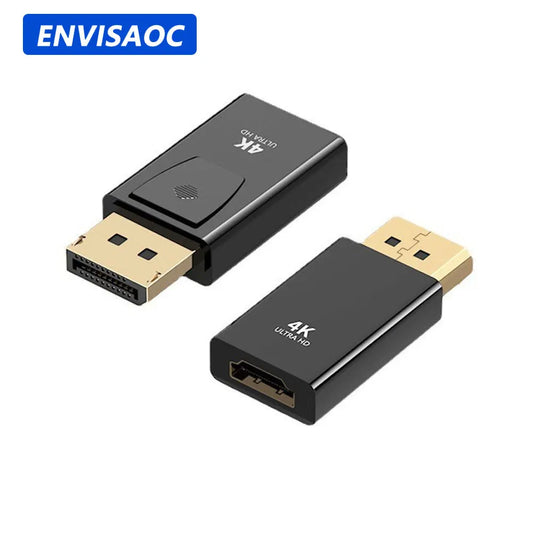 1080/4K DP To HDTV Connector DisplayPort DP Male to HDMI Female Adapter Converter Video Audio Plug Switch For Computer TV Laptop