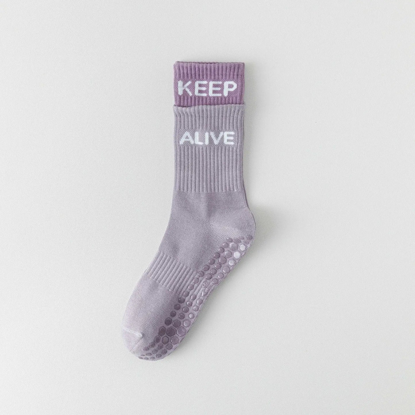 Women's Non-Slip Yoga Socks with Silicone Grip Mid Cushioned Workout Socks for Pilates Gym Indoor Exercises Yoga Socks
