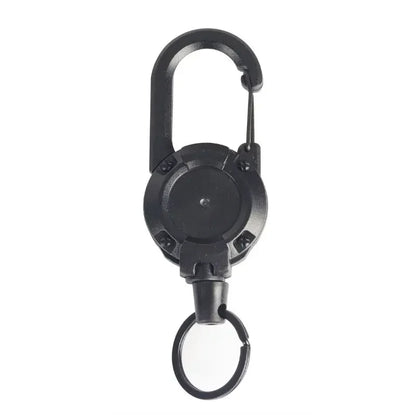 1/3Pcs Automatic Retractable Wire Rope Antitheft Easy-to-pull Buckle Rope Elastic Keychain Sporty Retractable Key Ring Anti Lost