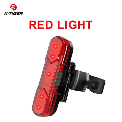 X-TIGER Bicycle Tail Light Waterproof Mountain Bike Tail Light USB Charging LED Bicycle Flashing Tail Light Safety Warning Light
