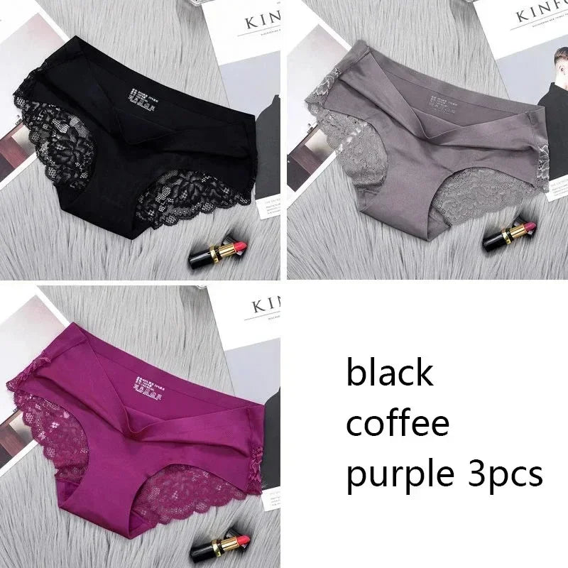 1/3/4/5Pcs New Arrival Low Rise Ladies Sexy Lace Panty Underpants Panties For Women Lingerie Cotton Briefs
