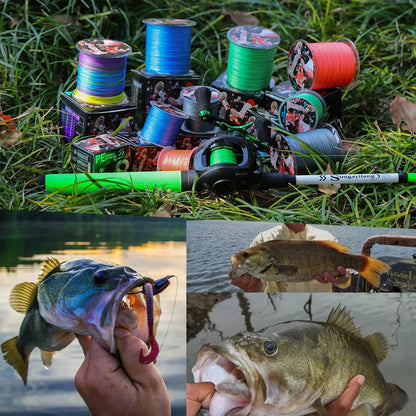 Sougayilang 300M 8 Strands Braided Fishing Line Multifilament Japan Fishing Lines X8 Fishing Line Braided Wire Bass Carp Fishing
