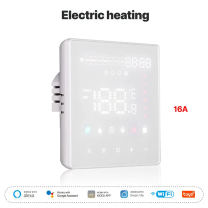 Tuya WiFi Floor Thermostat |       Alexa & App Control |       Timer, Energy Saving |       5A/16A for Heating Systems