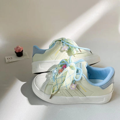 Women's casual shoes popular student sports student junior high school sweet versatile thick bottom girls casual sneakers