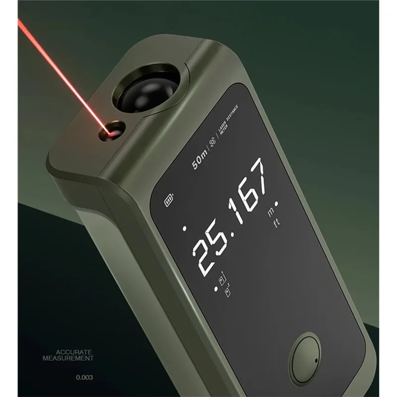 【Livraison Rapide】Rangefinder Smart Laser Measure 50M LED Display Intelligent Digital Laser Tape Rechargeable Laser Ruler Measur