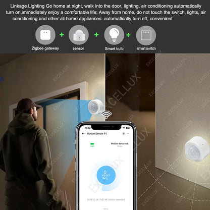 Zigbee Human PIR Motion Sensor EWelink Body Movement Smart PIR Sensor Infrared Detector Home Security Alarm Support ZBBridge Z2M