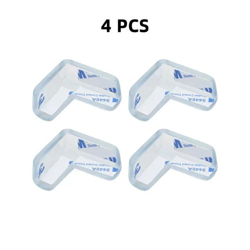 4pcs/8pcs/12pcs Children Baby Safety Silicone Protector Table Corner Edge Protector Child Anti-collision Edge Protector