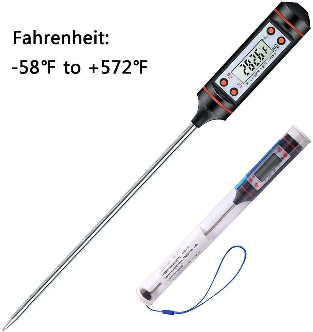 1 pcs  Food Baking Digital Kitchen Thermometer Electronic Probe Type Liquid Barbecue BBQ Temperature Measuring Pen