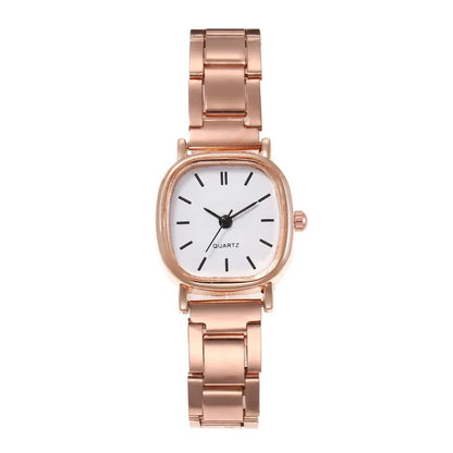 Women's Watch Light Luxury Simple Temperament Retro Small and Simple Women's Steel Belt Quartz Watch can be customized