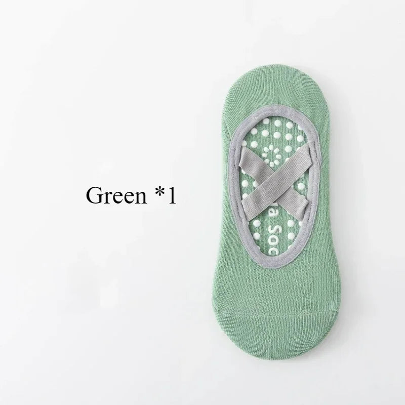 1/4pYoga socks, children's socks, cotton, professional anti slip silicone, indoor fitness, dancing, beginner Pilates sports sock