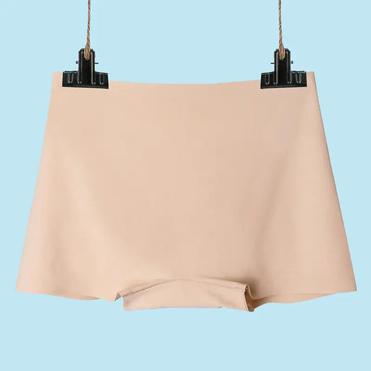 Women's Ice Silk Seamless Underwear Cotton Crotch Boxer Shorts Ladies Pants Four Corners Anti-empty Summer Thin Section