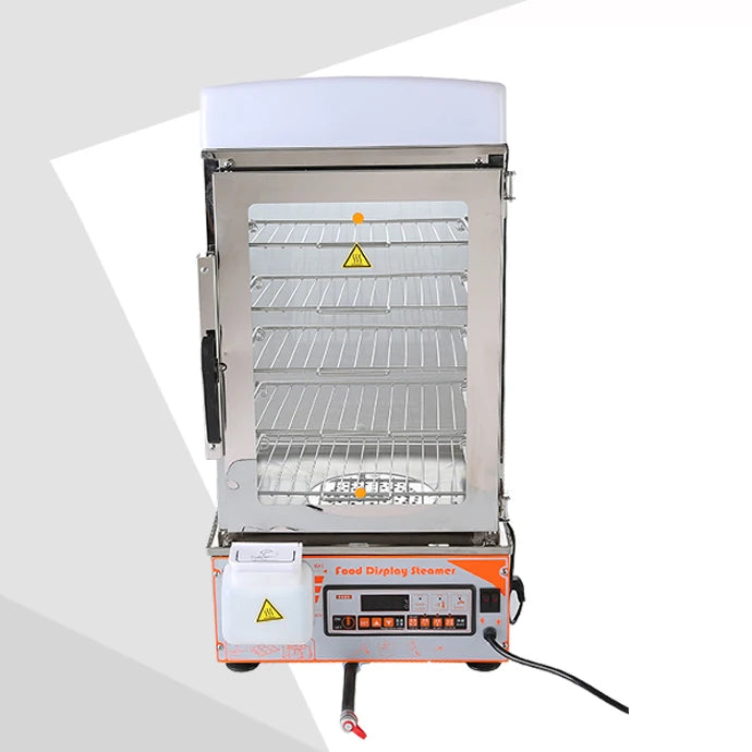 500S Automatic Energy-efficient 5 Layers Steamed Magic Bun Glass Hot Food Display Warmers Cabinets Other Baking Equipment