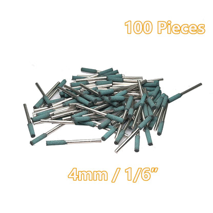 100 pcs/bag Rubber Polishing Points Jewelry Amber Woodcarving Grinding Heads Die Grinder Accessories