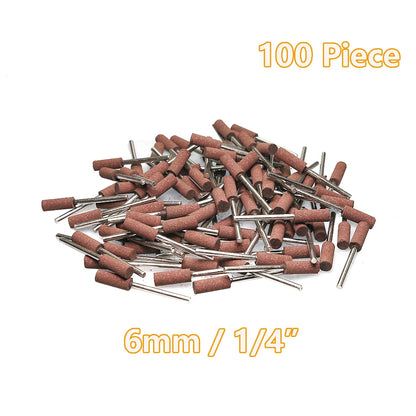 100 pcs/bag Rubber with Abrasives Sharper Mounted Points Coarse Grinding Heads for Metal Mable Glass