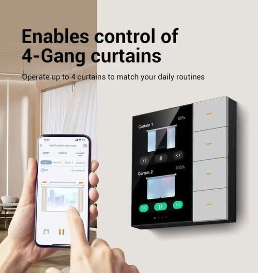 Tuya Smart Life Home Wall 4 Key Switch Built-In Zigbee Gateway Link