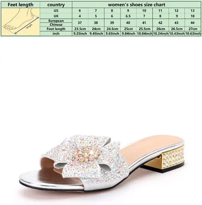 Women's Large Size Low Heel Flats 38 To 44 Cross-border New Diamond Crystal Wedding Party Banquet Shoes Handbags Luxury Designer