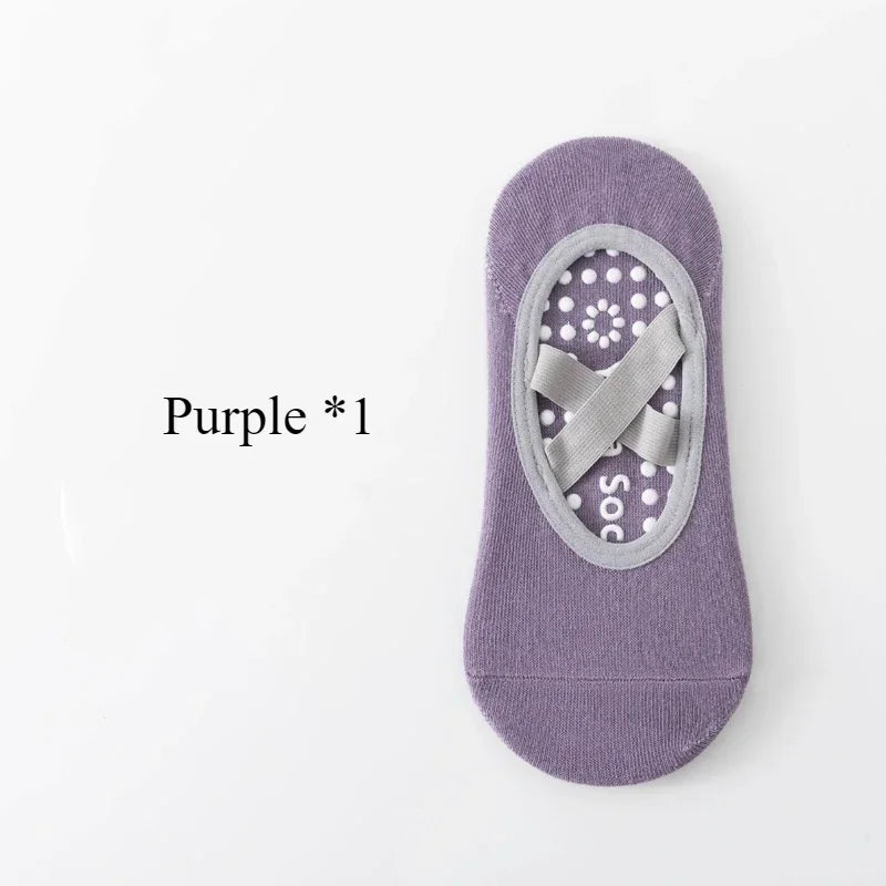 1/4pYoga socks, children's socks, cotton, professional anti slip silicone, indoor fitness, dancing, beginner Pilates sports sock