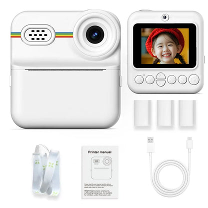 High Definition Digital Camera for Children's Photography Miniature Thermal Print Camera 1080P Video Capture