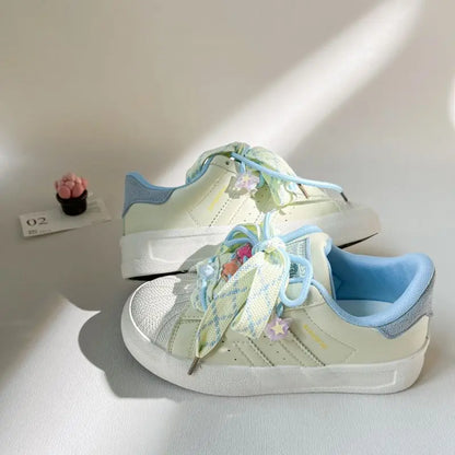 Women's casual shoes popular student sports student junior high school sweet versatile thick bottom girls casual sneakers
