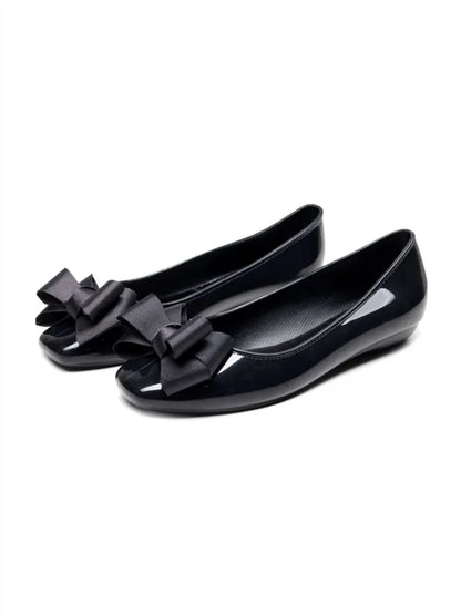 zapatos de mujer women fashion anti skid rubber round toe comfort slip on bow tie flat shoes lady classic comfort loafers c605