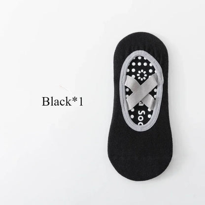 1/4pYoga socks, children's socks, cotton, professional anti slip silicone, indoor fitness, dancing, beginner Pilates sports sock
