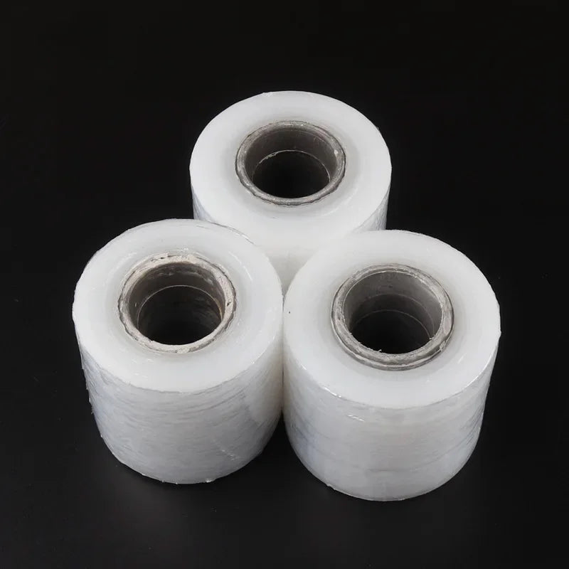 1 Roll 6cm 100m Stretch Wrap Transparent Packing Film Industrial Stretch Plastic Sealer Winding Durable Hand Wrap