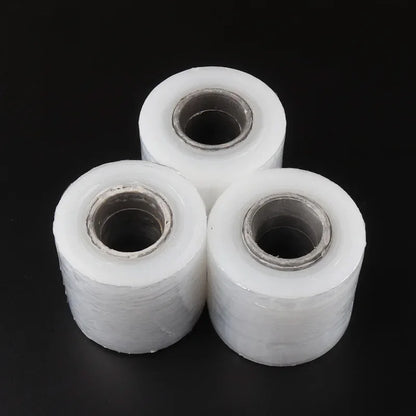 1 Roll 6cm 100m Stretch Wrap Transparent Packing Film Industrial Stretch Plastic Sealer Winding Durable Hand Wrap