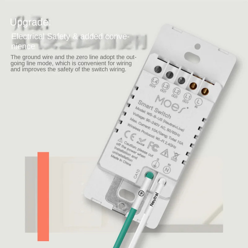 Tuya smart ZigBee button switch-universal for single & zero fire, with app, timing & voice control
