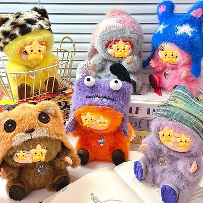 WaKuku Figure Ornament Plush Doll WAKUKU 【1.0】 Generation Tide Fun Party Series Toys Blind Box, Cute Doll for Girls Blind Box