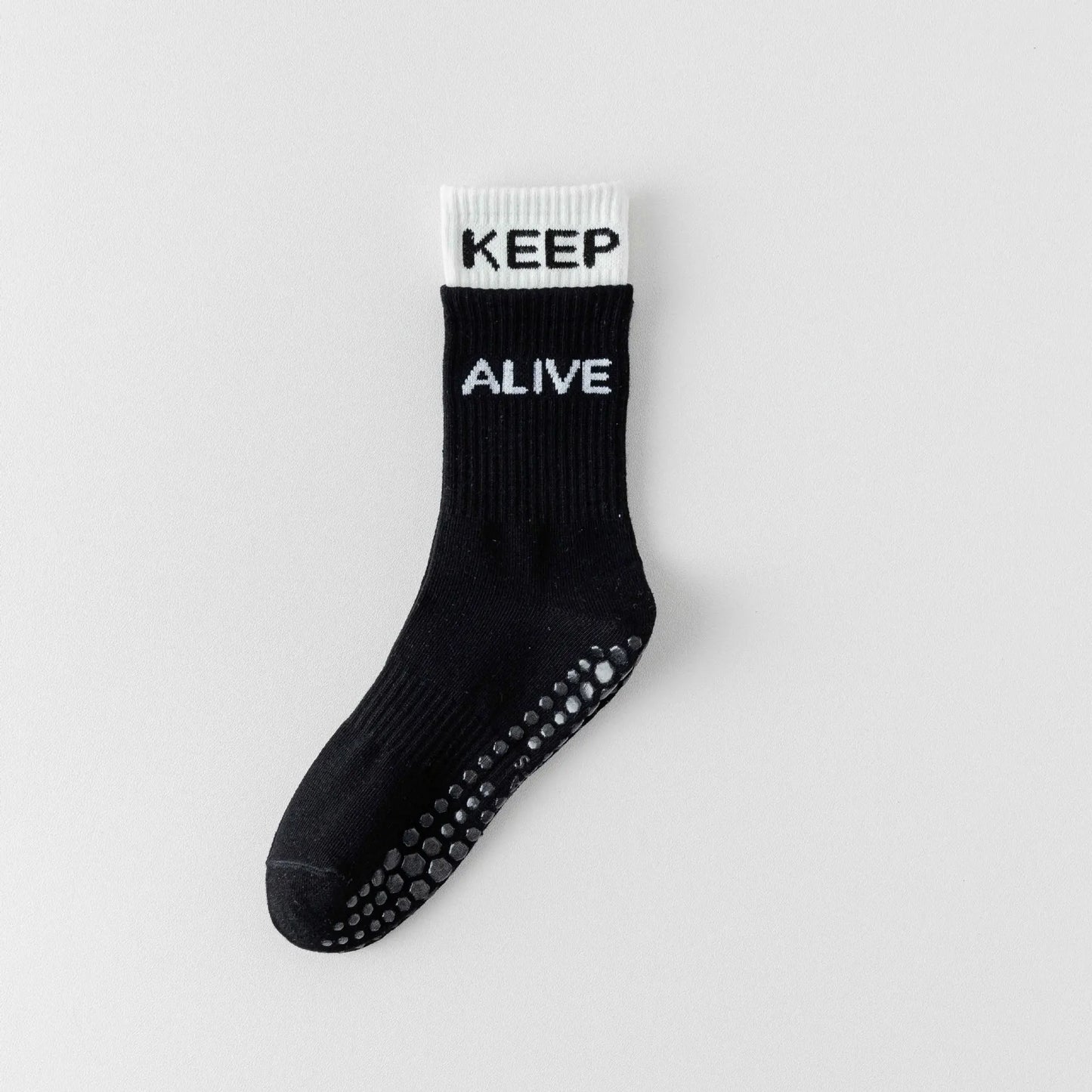 Women's Non-Slip Yoga Socks with Silicone Grip Mid Cushioned Workout Socks for Pilates Gym Indoor Exercises Yoga Socks