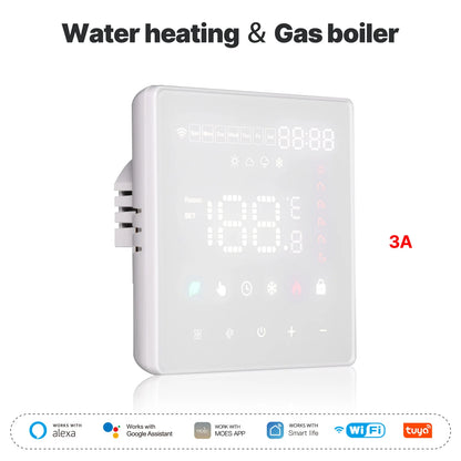 Tuya WiFi Floor Thermostat |       Alexa & App Control |       Timer, Energy Saving |       5A/16A for Heating Systems