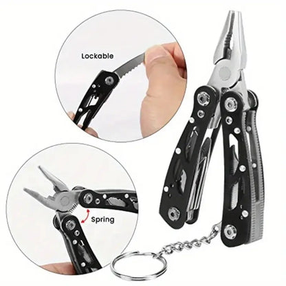 Tactical Multi-purpose repair,Mini portable folding pliers,folding multitool pocket knife pliers outdoor hunting survival rescue