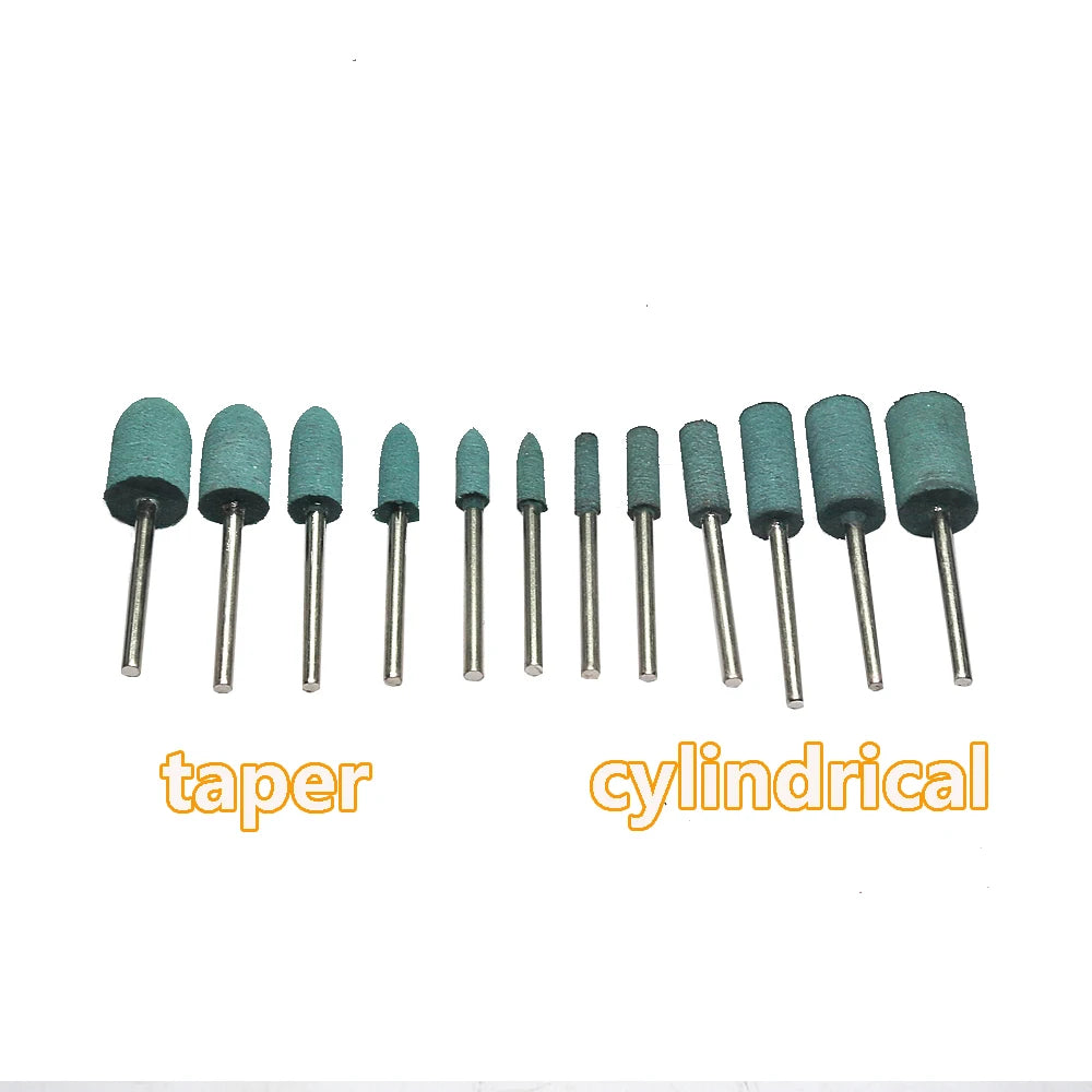 100 pcs/bag Rubber Polishing Points Jewelry Amber Woodcarving Grinding Heads Die Grinder Accessories