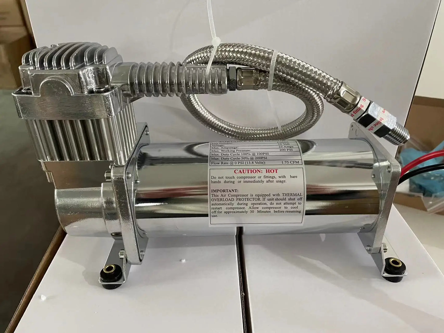 Universal Spot Horn Modification air Pump Blue 6L air Compressor 12V24V Suspension Compressor