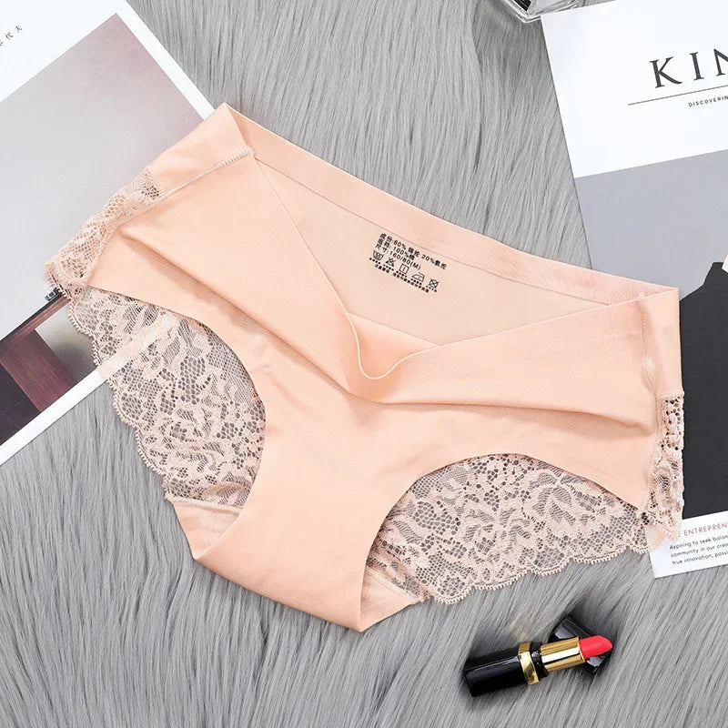 1/3/4/5Pcs New Arrival Low Rise Ladies Sexy Lace Panty Underpants Panties For Women Lingerie Cotton Briefs